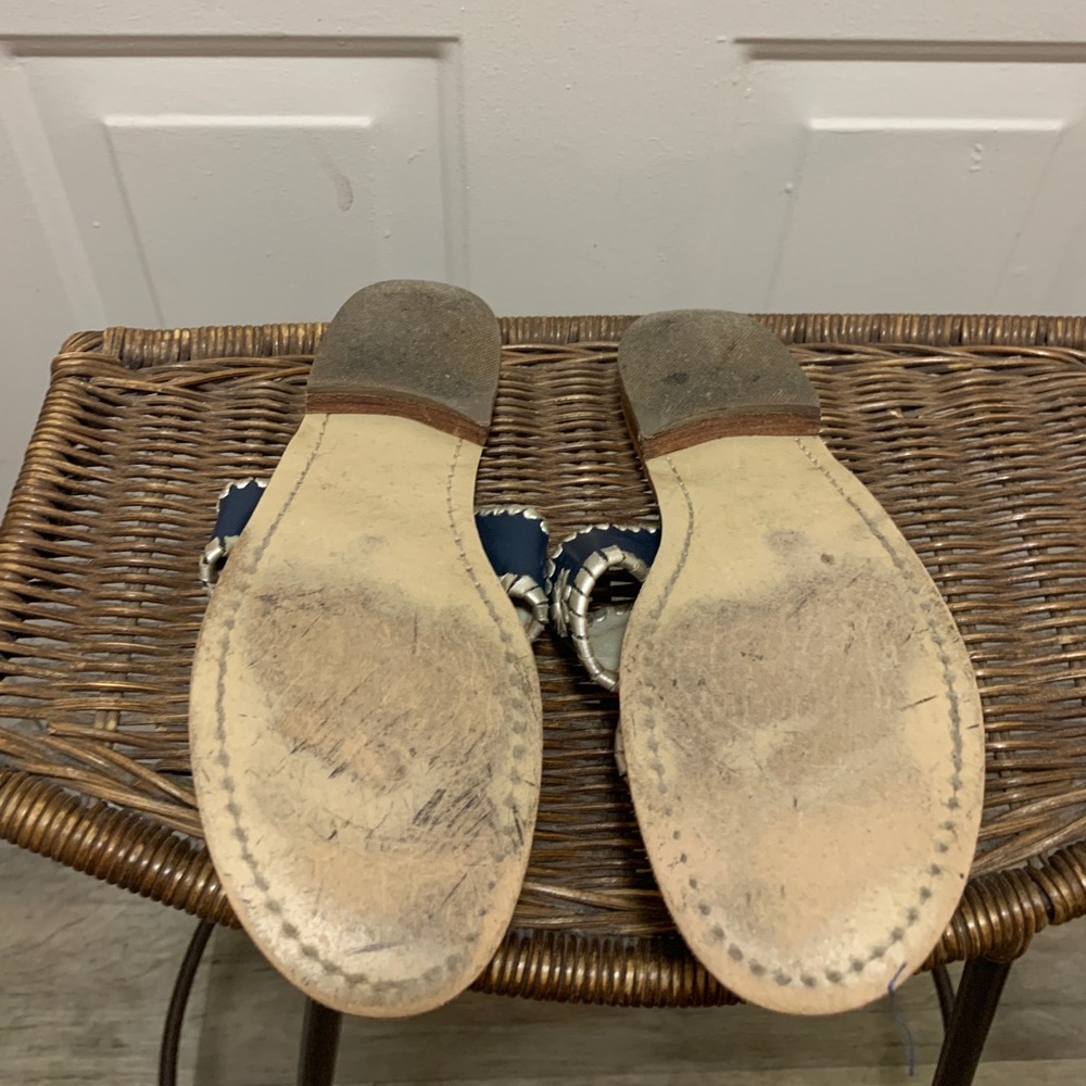 Navy and Silver Jack Rogers Sandals - Picture 4 of 4